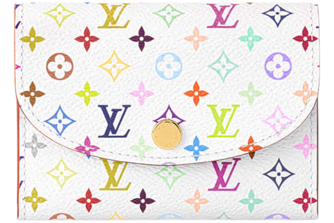 Louis Vuitton x Takashi Murakami Rosalie Coin Purse White Multicolored