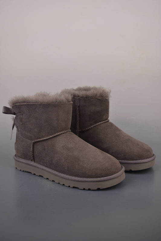 UGG Women's Mini Bailey Bow II Boot "Grey" 1016501-GREY