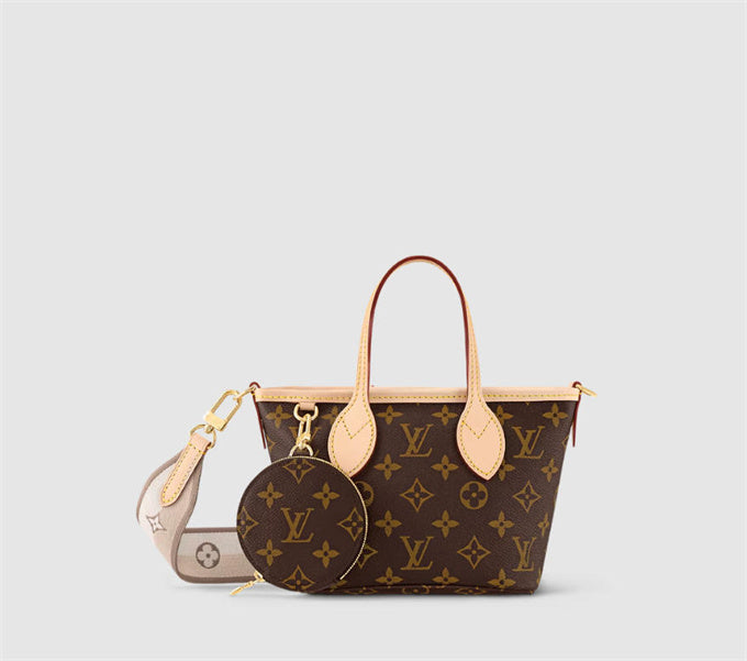 Louis Vuitton neverfull bb monogram canvas tote bag